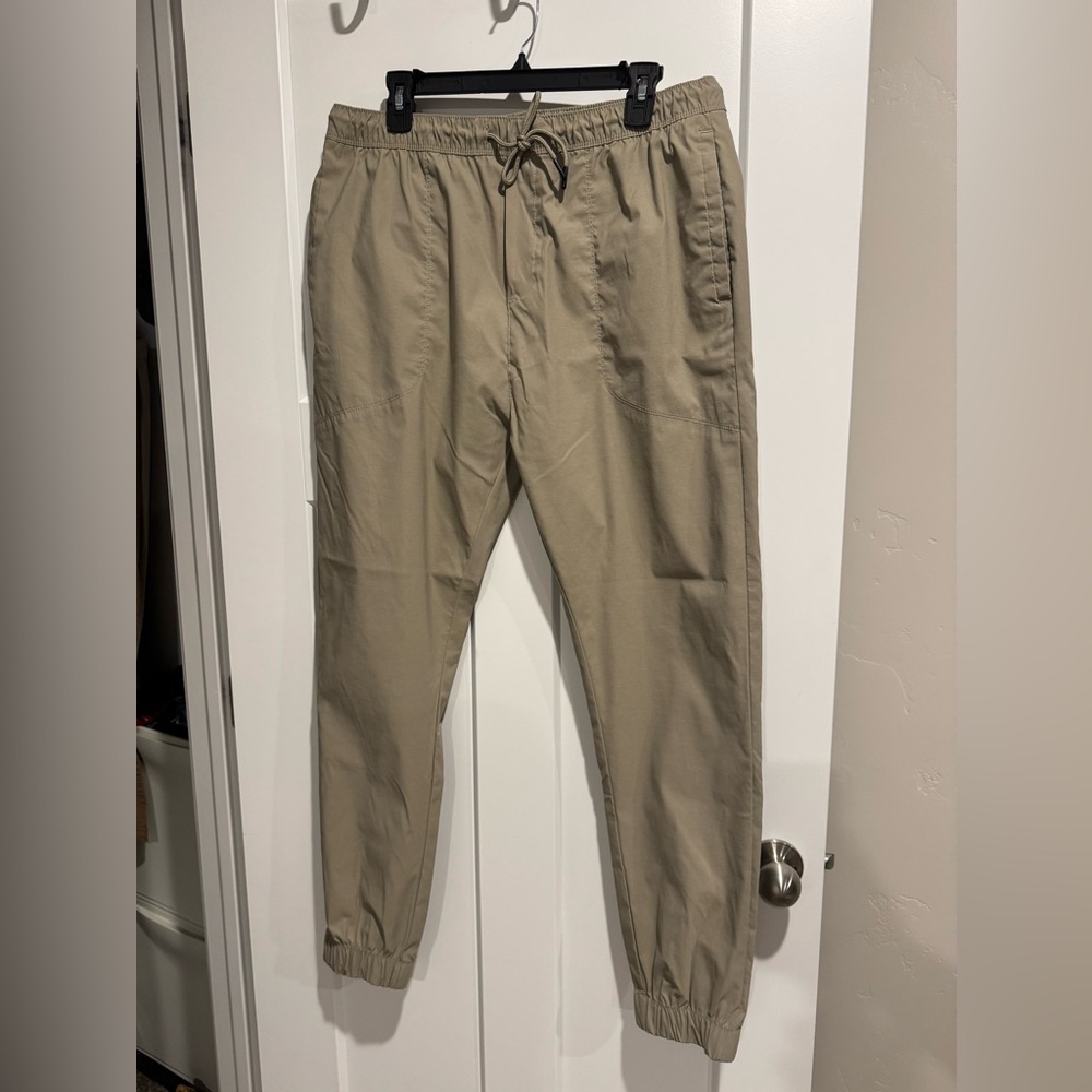 Hudson & Barrow Men's Tan Jogger Pants - Large